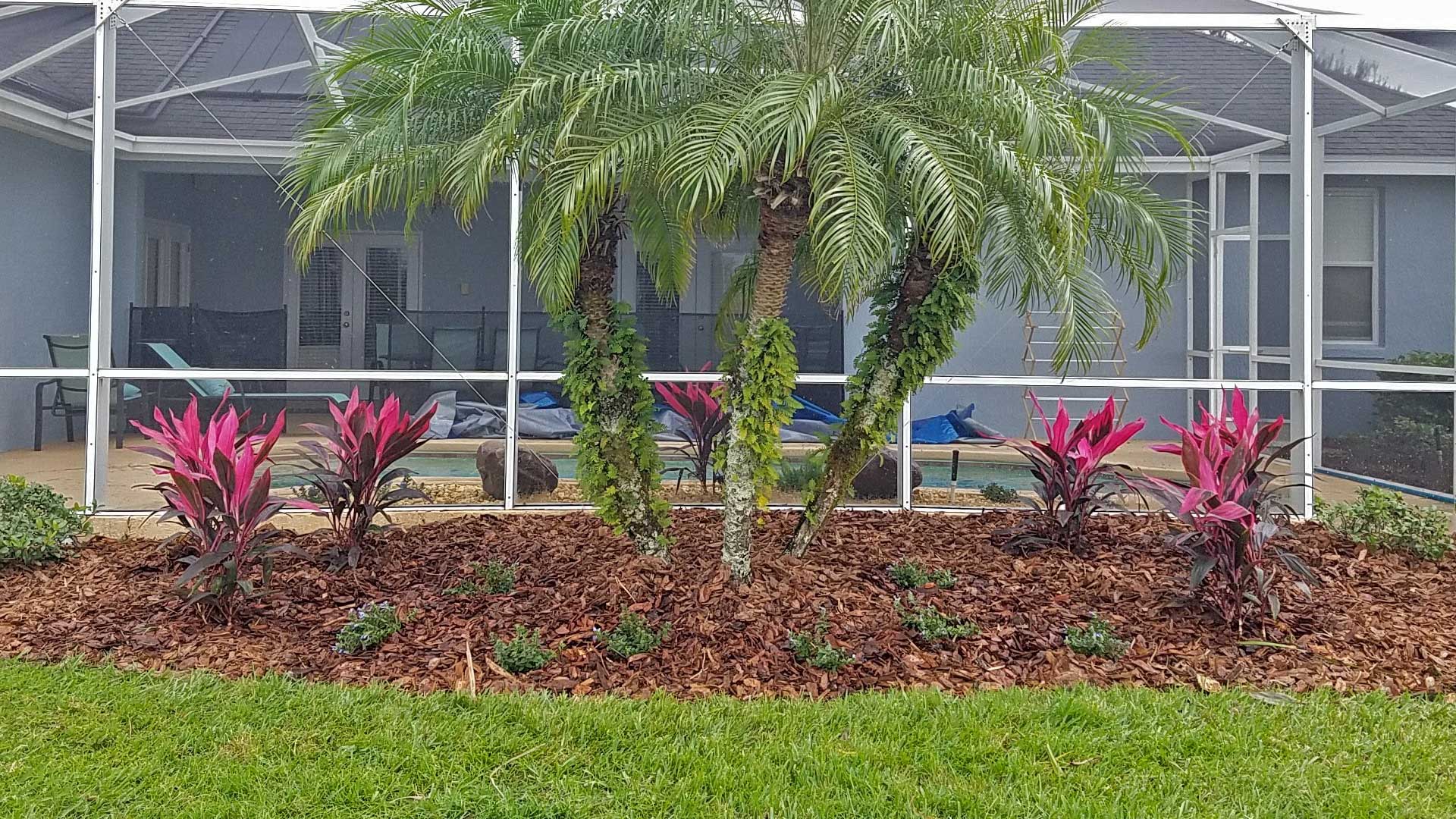 Beautiful landscaping project at a home in Lakeland, FL.